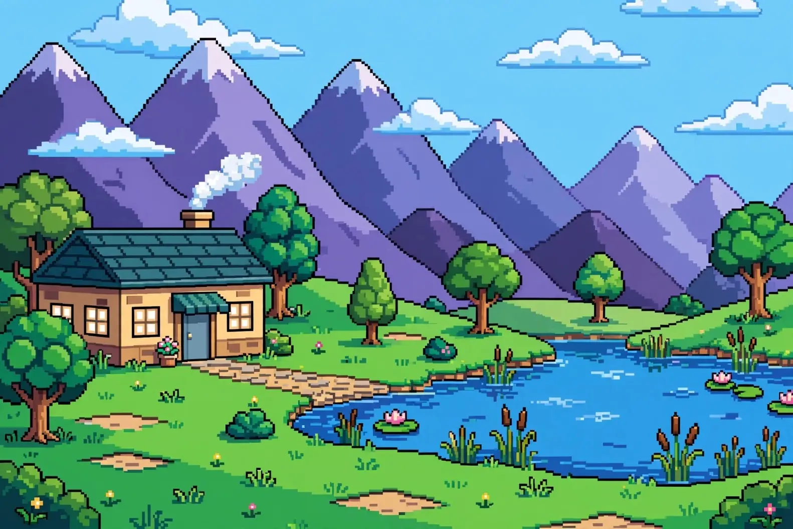 The pixel cabin