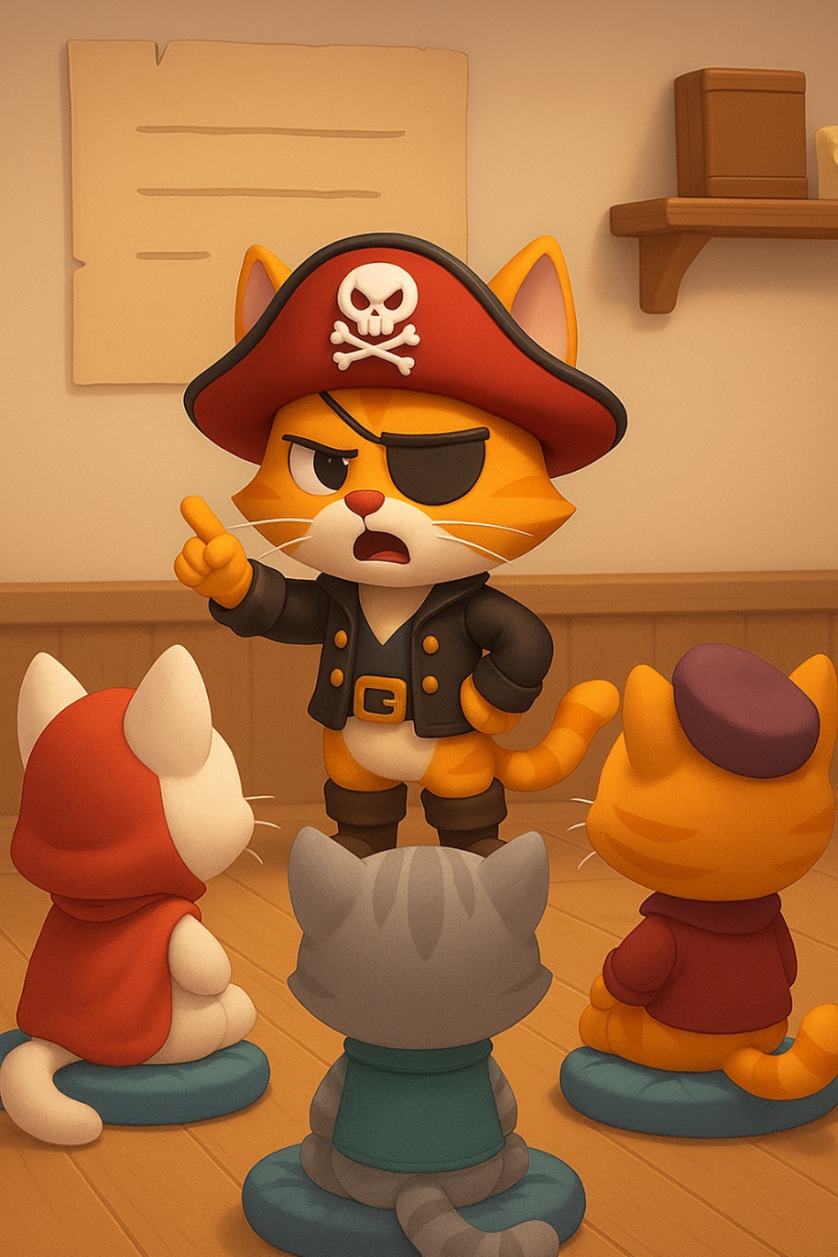 The cat captain of the crew